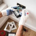 électricien-main-installant-prise-de-courant-domicile